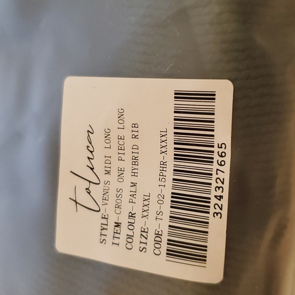 Toluca Swim Venus Midi Long Cross-back one-piece - Palm - Picture 13 of 15